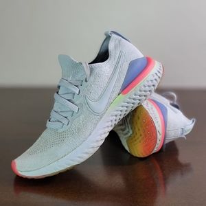 Nike Epic React Flyknit 2 Infinity Run Women's Running Gym Shoes Size 7 Gray